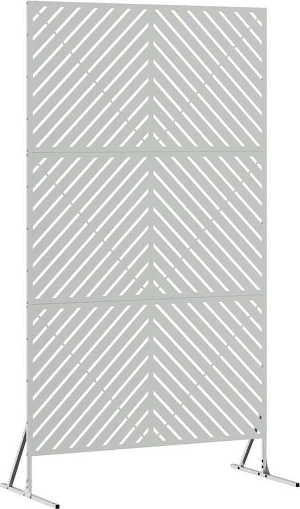 Sichtschutz Grau 100 x 50 x 180 cm Stahl