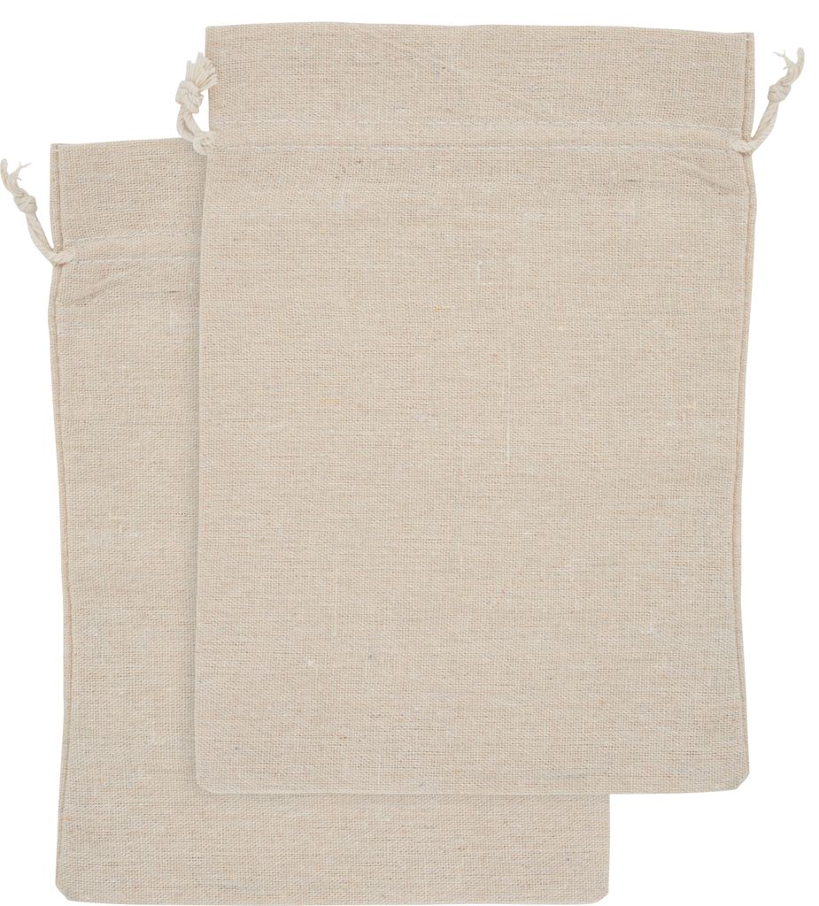 VBS Beutel mit Zugband 26x19 cm 2 Stück Stofftaschen Aufbewahrungssäckchen