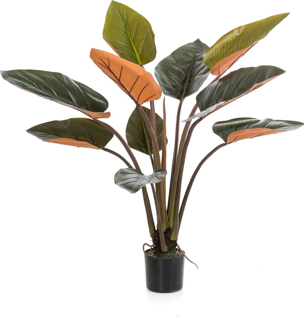 Green boutiQ - Kunstpflanze - Philodendron - 120 cm - Grün - Pflegeleicht - Hohe Qualität