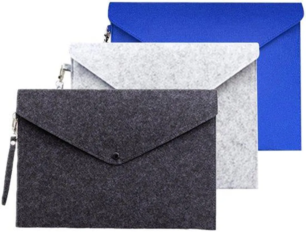 Classeur nomade A5 pour prise de notes - Organiseur à pince gris et bleu