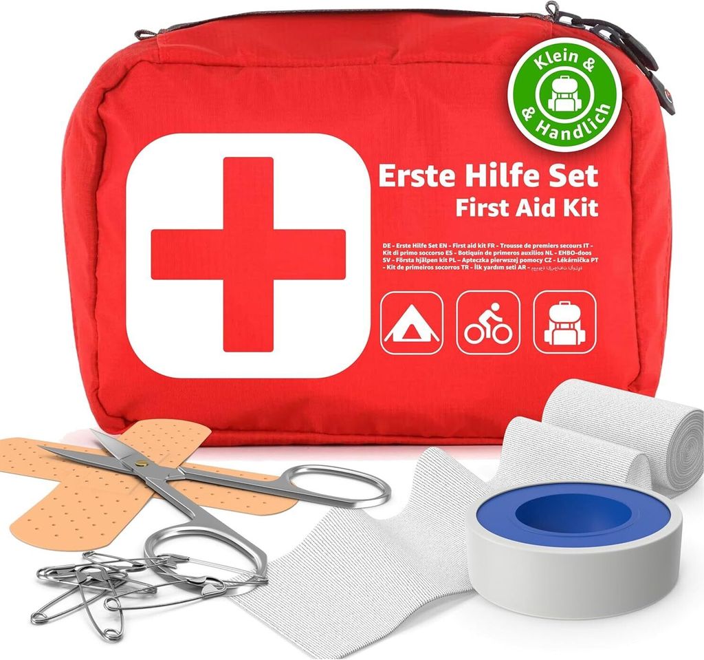 Mini Erste Hilfe Set Verbandskasten - klein & handlich Produktbild 