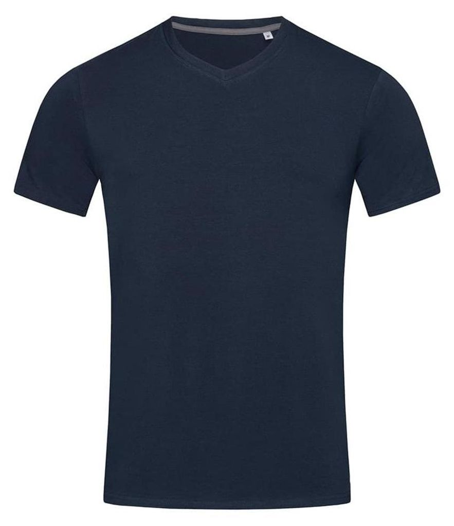 Stedman Stars Herren T-Shirt Clive mit V-Ausschnitt LT835 (S) (Marineblau)