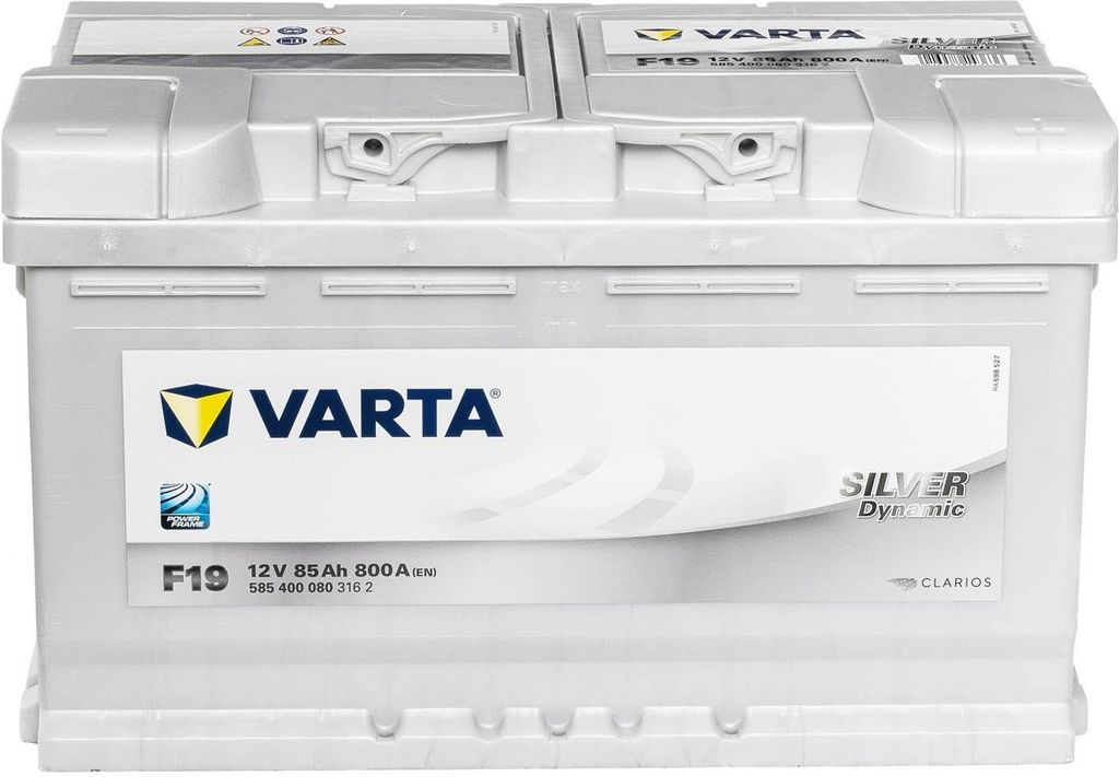 VARTA F19 Silver Dynamic 12V 85Ah 800A batteria auto 585 Immagine del prodotto 
