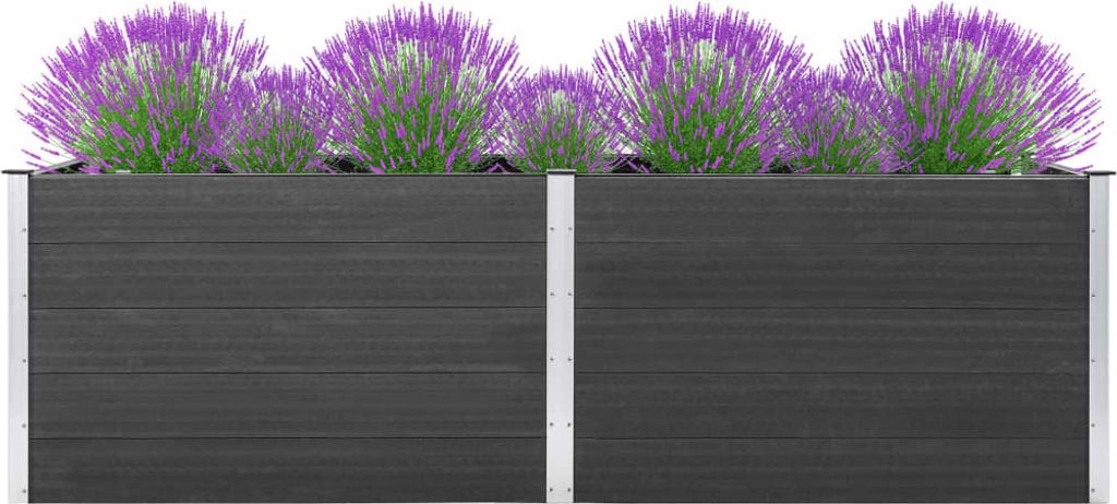Maison Exclusive - Garten-Hochbeet 200x50x91 cm WPC Grau