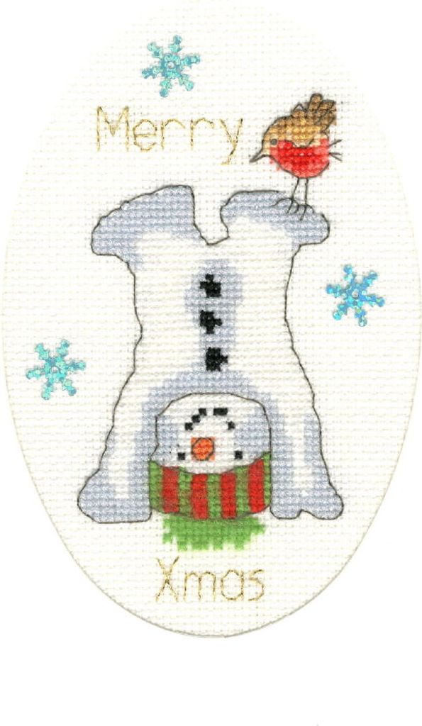 Bothy Threads Stickmuster-Set "Frosty Fun", Kreuzstich, Muster zum Nachsticken, Artikelnummer xmas37, Größe 9x13 cm