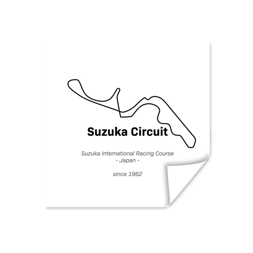 MuchoWow® Poster Suzuka - Formel 1 - Rennstrecke 100x100 cm Produktbild 