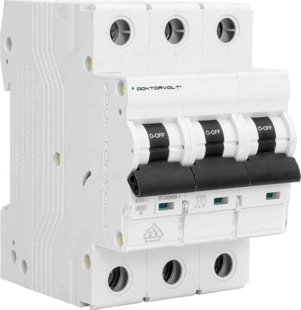 Leitungsschutzschalter MCB 6kA 3P 32A VDE C32A LS-Schalter Doktorvolt DV-2953