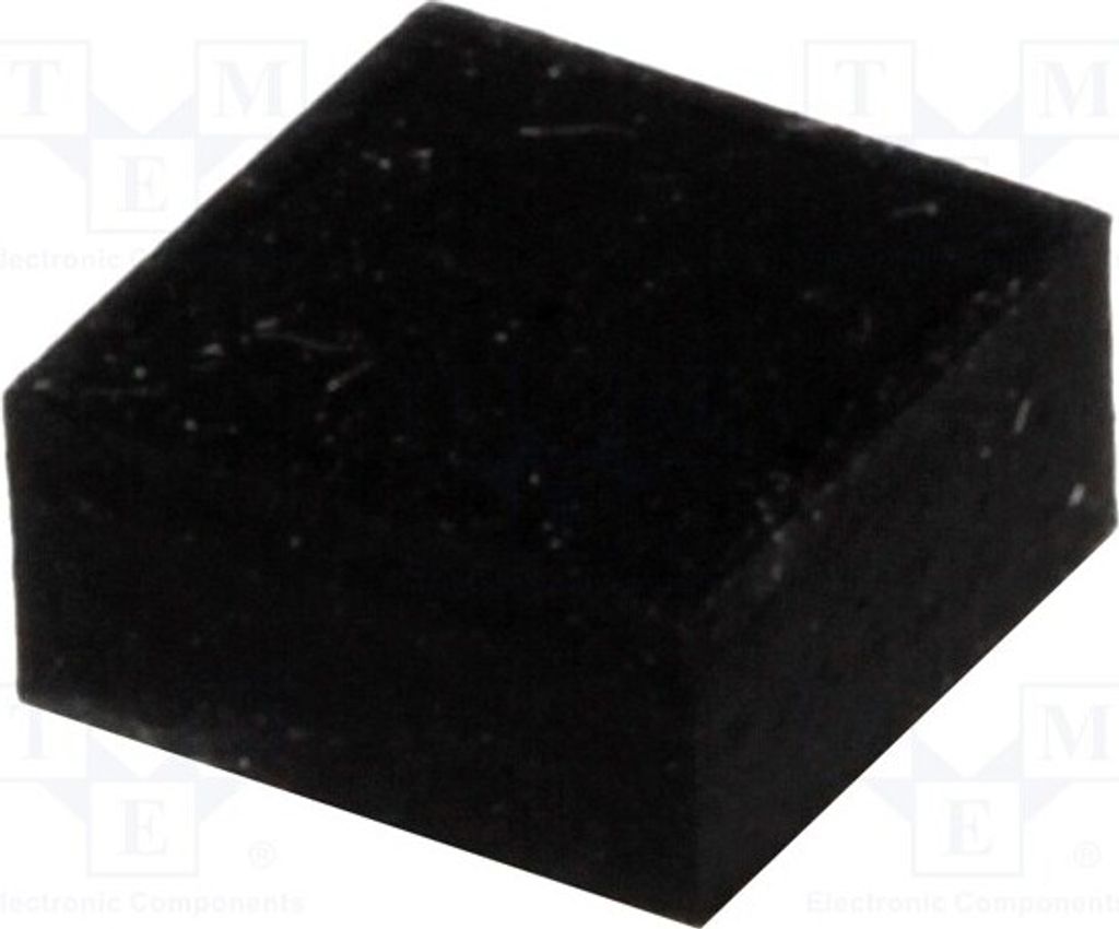 50x Selbstkender Fuß Y: 6,4mm Z: 3mm Beine schwarz X: 6,4mm Gummi