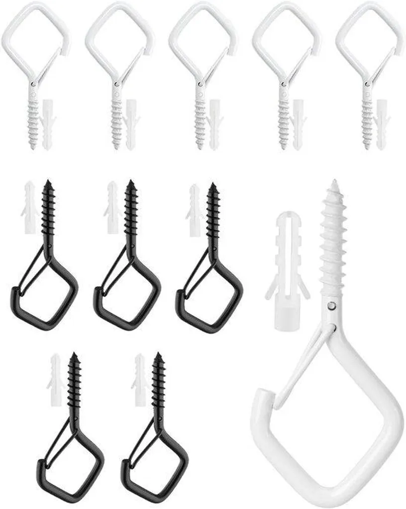 Crochets de fixation pour meuble salle de bain et plafond set de 10 pcs