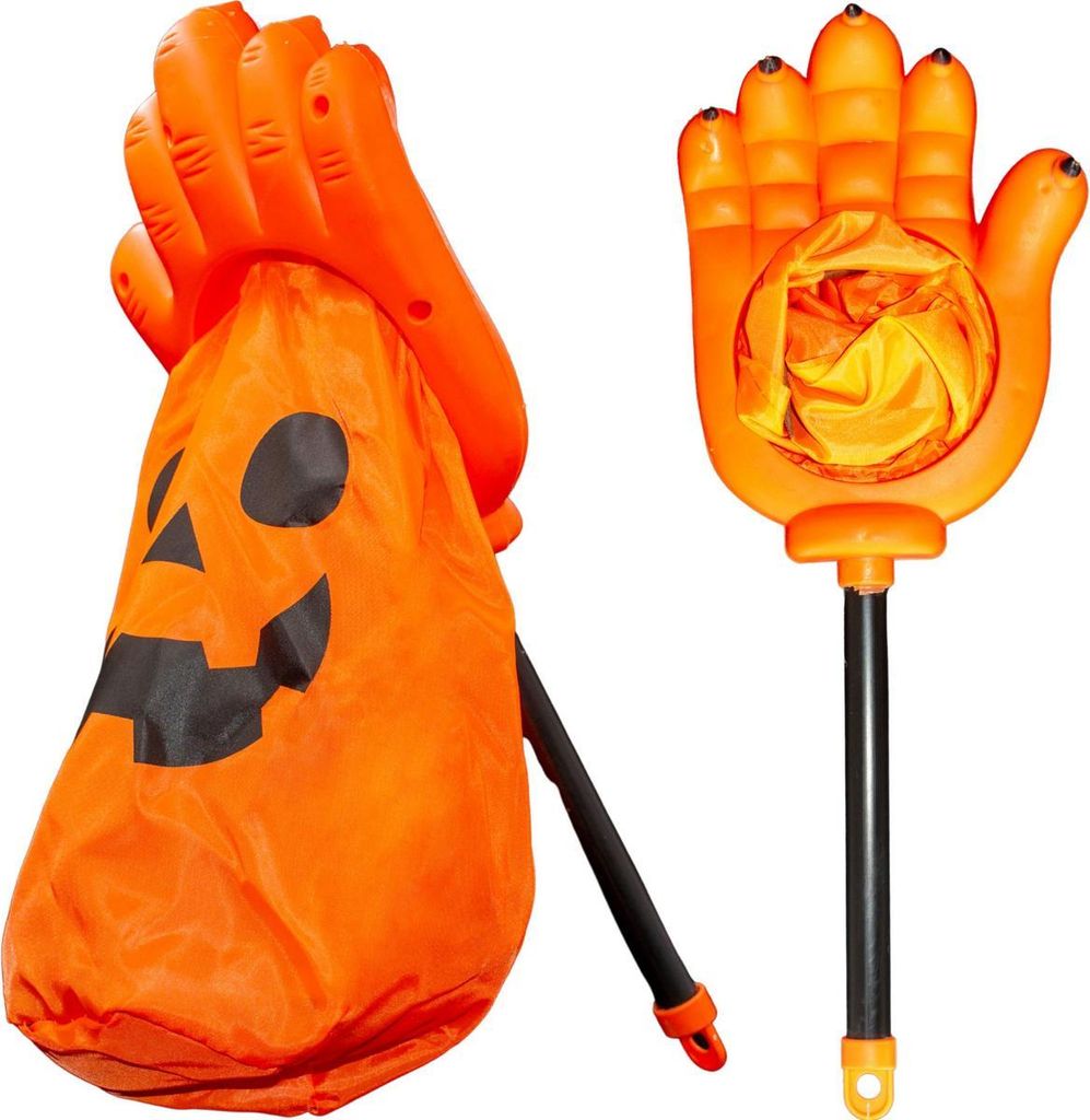 Halloween Bonbon-Eimer Tasche Orange – Süßigkeitenkorb mit Henkel für Kinder & Erwachsene, wiederverwendbar