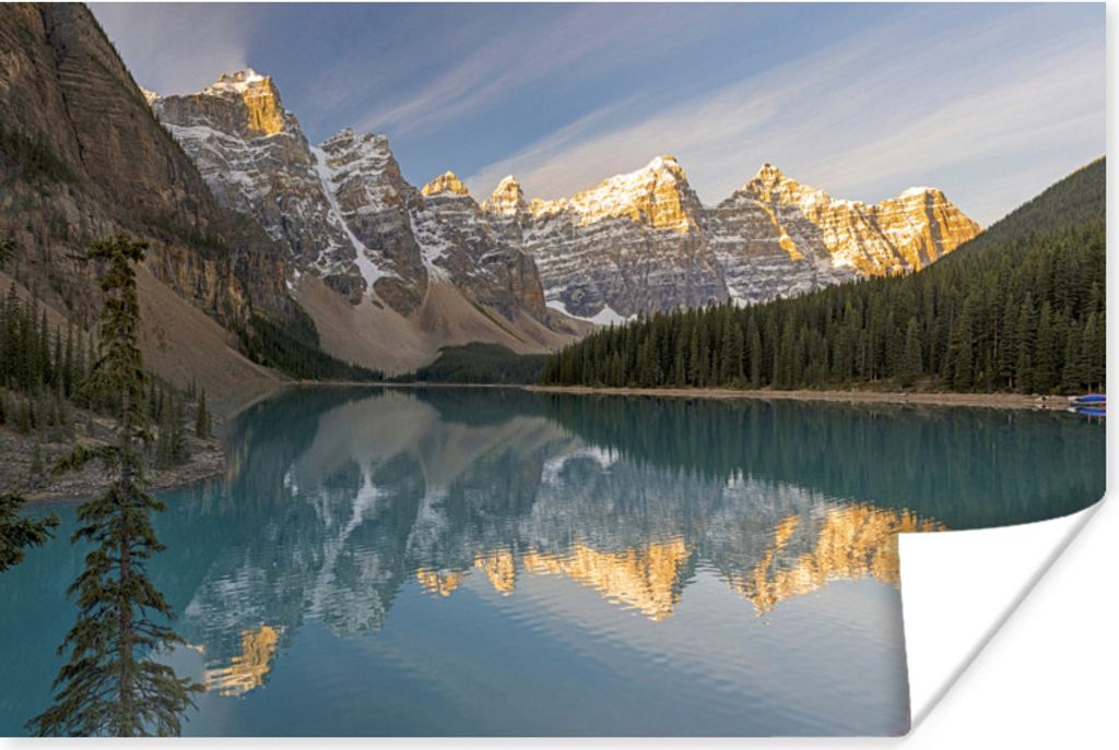 MuchoWow® Poster Lake Moraine im Banff National Park in Produktbild 