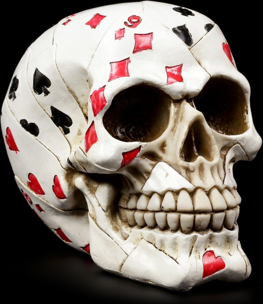 Totenkopf - Poker Skull / Casino Totenschädel