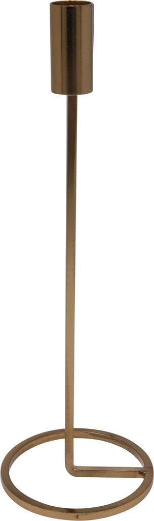 H&S Decoration Großer Kerzenhalter in Gold 31 cm