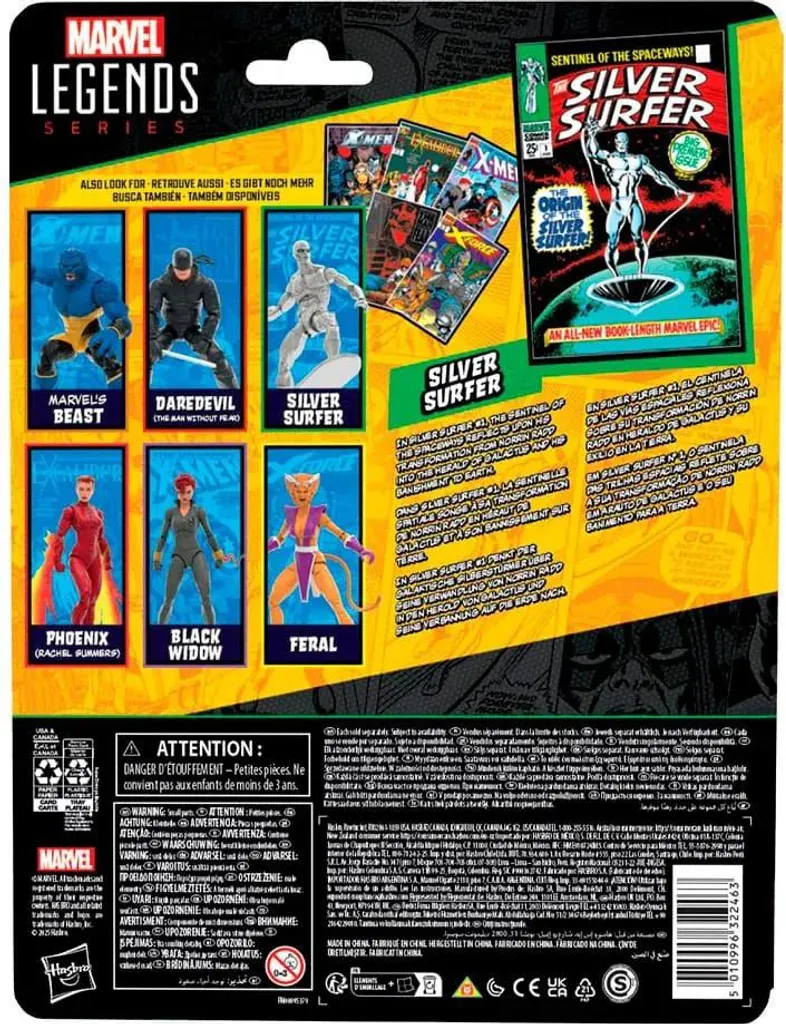 Figurine Silver Surfer Marvel robuste qui tient debout sur son surf - 2