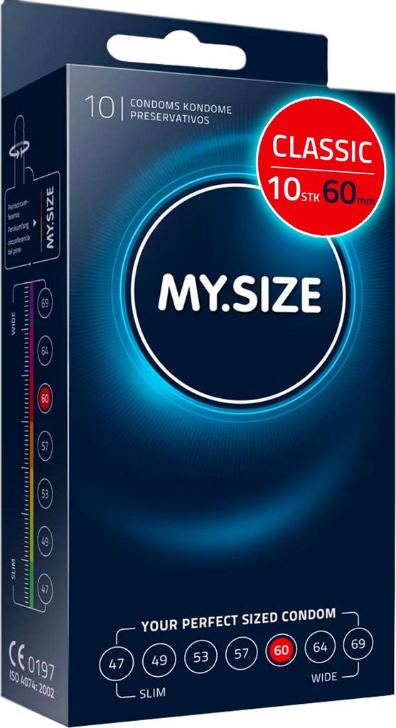 Prezerwatywy MY.SIZE Classic rozmiar 5 | szerokość 60 mm | Zdjęcie produktu 
