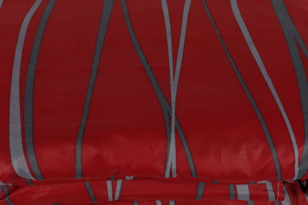 Parure de Lit Begonvilla Rouge Claret 65% Coton Résistant et Durable - 5