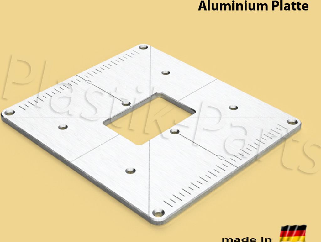 ALU Befestigungsplatte Einlegeplatte Frästisch SiLVERLiNE 1500W 264895 Oberfräse