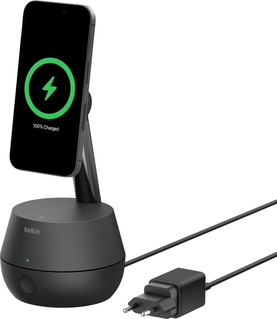 Belkin Supporto Auto-Rotante Con Tracking Del Viso Per IPhone | MagSafe, Registrazione 360°