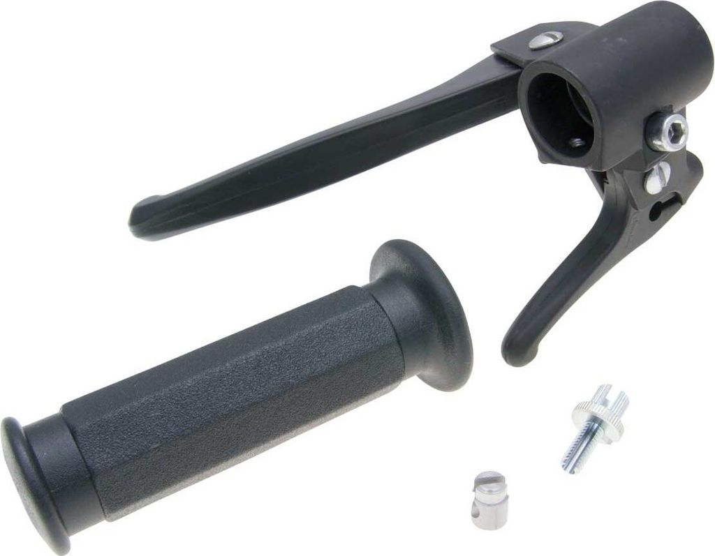Bremsarmatur links mit Dekompressionshebel und Griffgummi für Piaggio Boxer, Bravo, Ciao, SI -1988