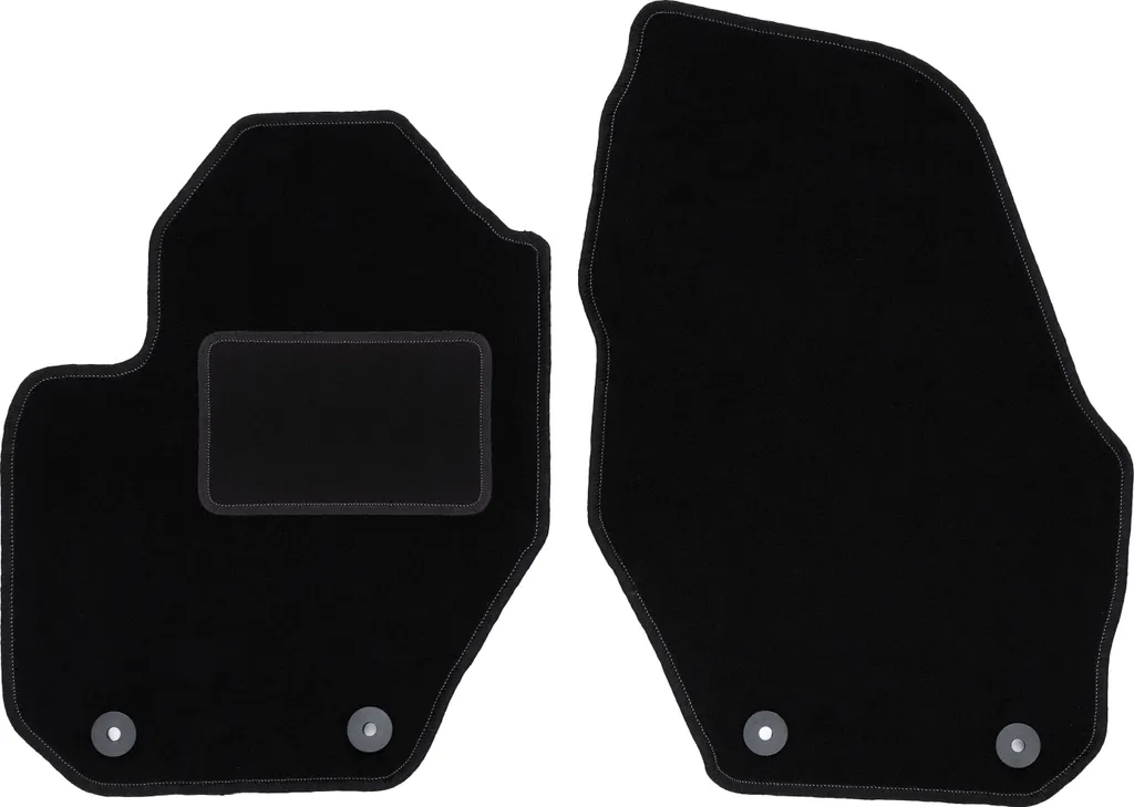 Set 2 Tappetini Anteriori Volvo S60 II 2010+ Velluto Nero Su Misura