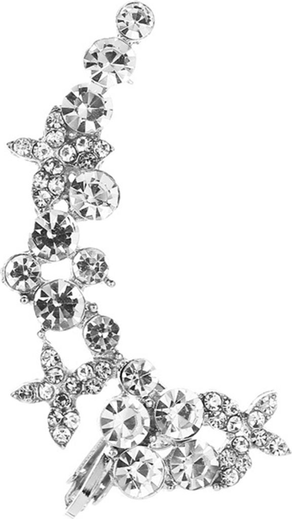 1 Stück Damen Strass Blume Schmetterling Ohrstecker Manschettenclip Ohrring Helix Schmuck-20#