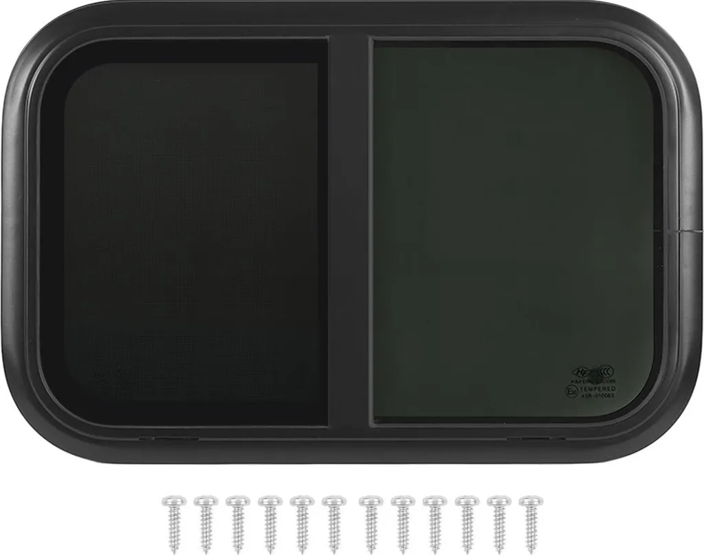 Fenêtre de Remorque 700x350 mm Moustiquaire et Vitre Teintée Anti-Rayons