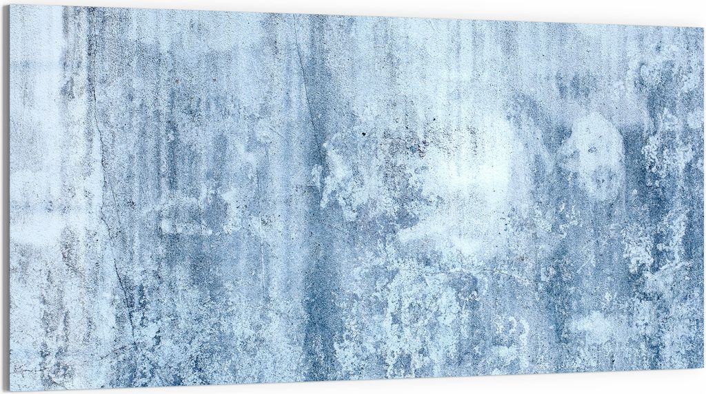 DEQORI Glasbild Echtglas 100x50 cm 'Ewige Betontextur' Wandbild Bild modern Deko
