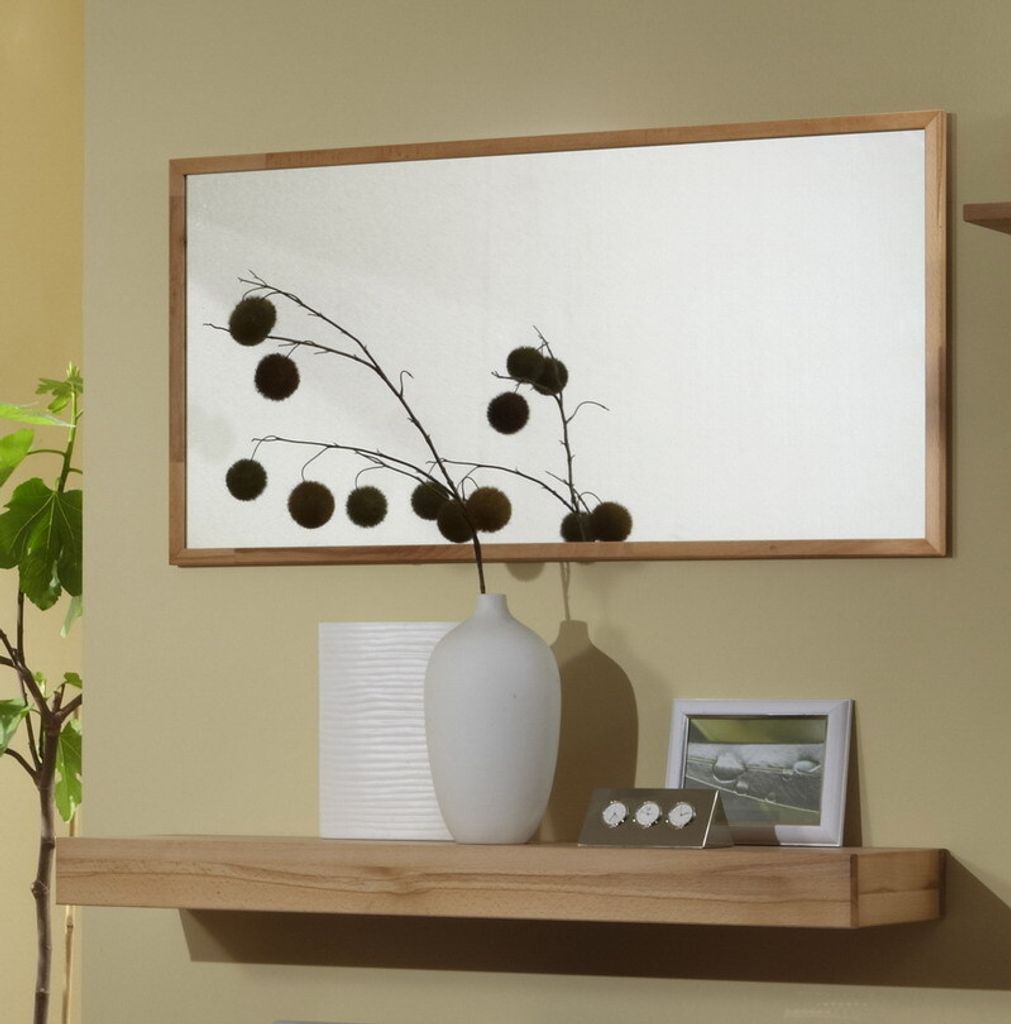 Wandregal Bücherregal Hängeregal Kernbuche massiv CD-Regal Ablageregal 100 cm