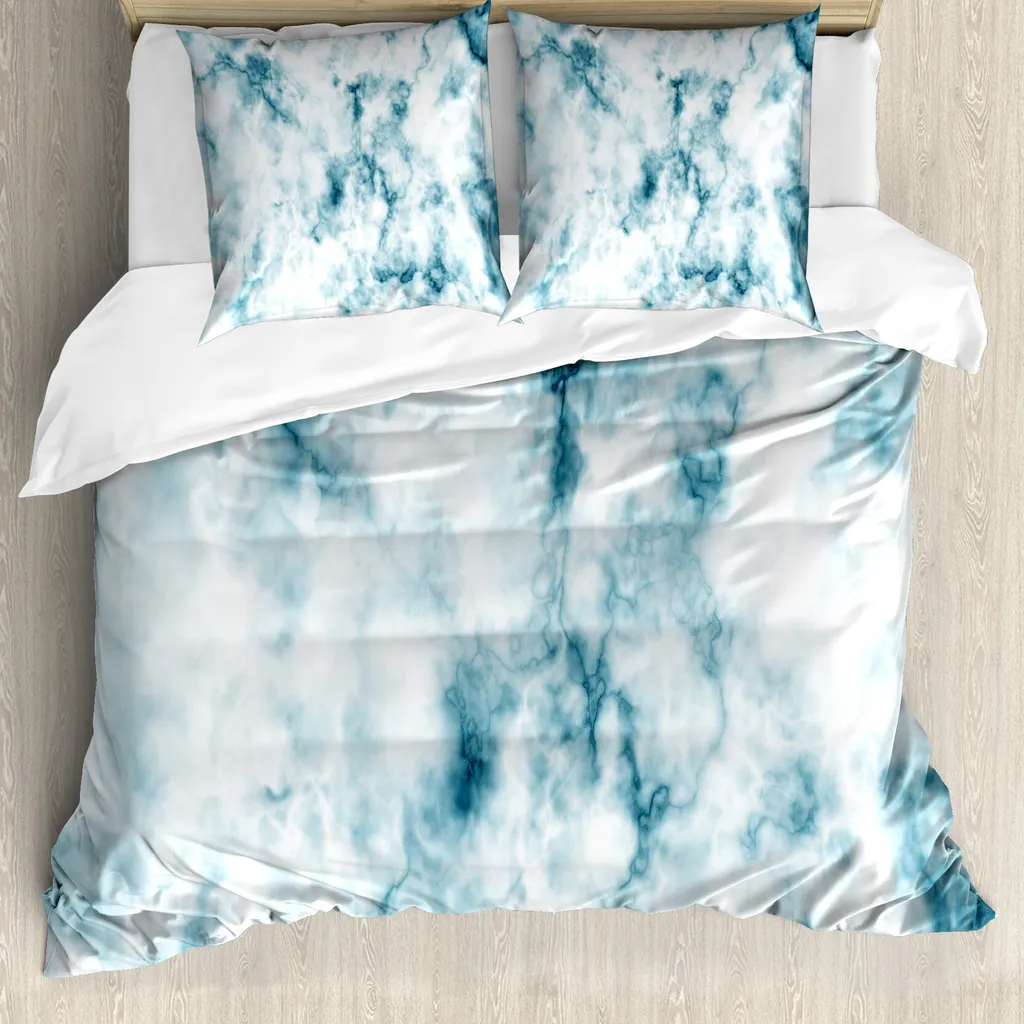Trend Letto 2026: Copripiumino Turchese Marmo ABAKUHAUS
