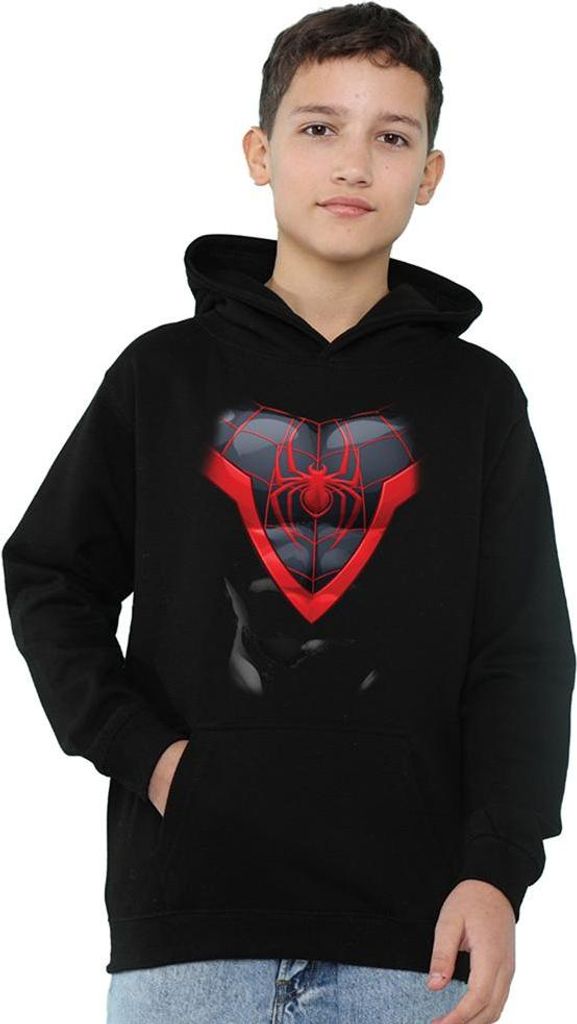 Spider-Man - Kapuzenpullover für Kinder TV23740 (116) (Schwarz)