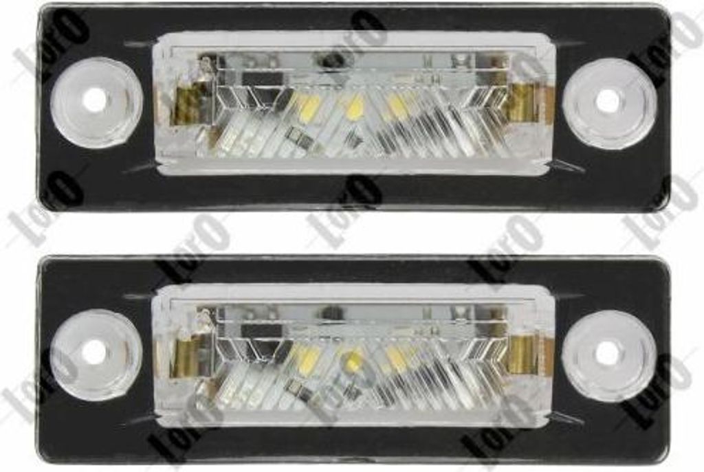 ABAKUS 053-21-905LED Kennzeichenbeleuchtung OE 3B5943021 kompatibel mit Superb, Caddy, Golf Plus, Jetta, Multivan V, Passat 3B, Passat 3C, Touran, ...