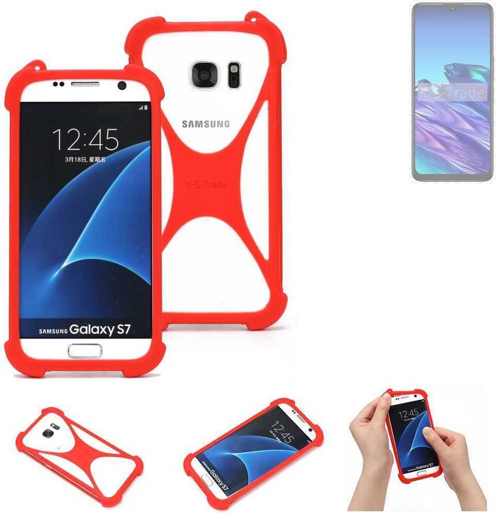 K-S-Trade Handy-Hülle kompatibel mit TCL 40 XE Schutz-Hülle Bumper Silikon Schutz Hülle Cover Case Silikoncase Silikonbumper TPU Softcase