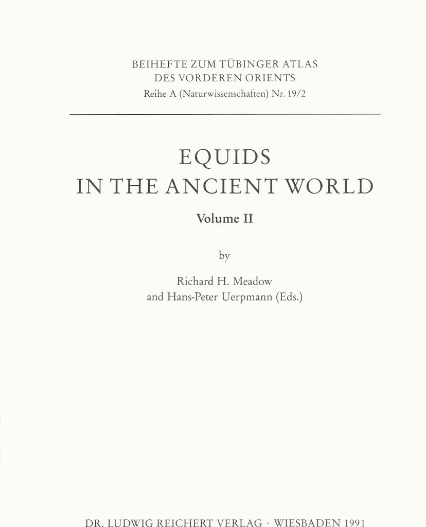 Equids in the Ancient World. Vol.2