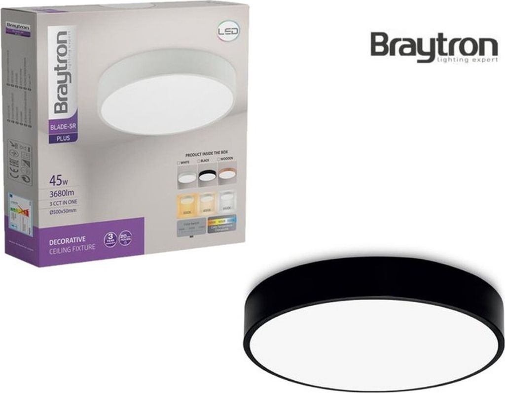 Braytron LED Deckenleuchte 45W 50Ø BLADE SR Lampe 3020 Produktbild 