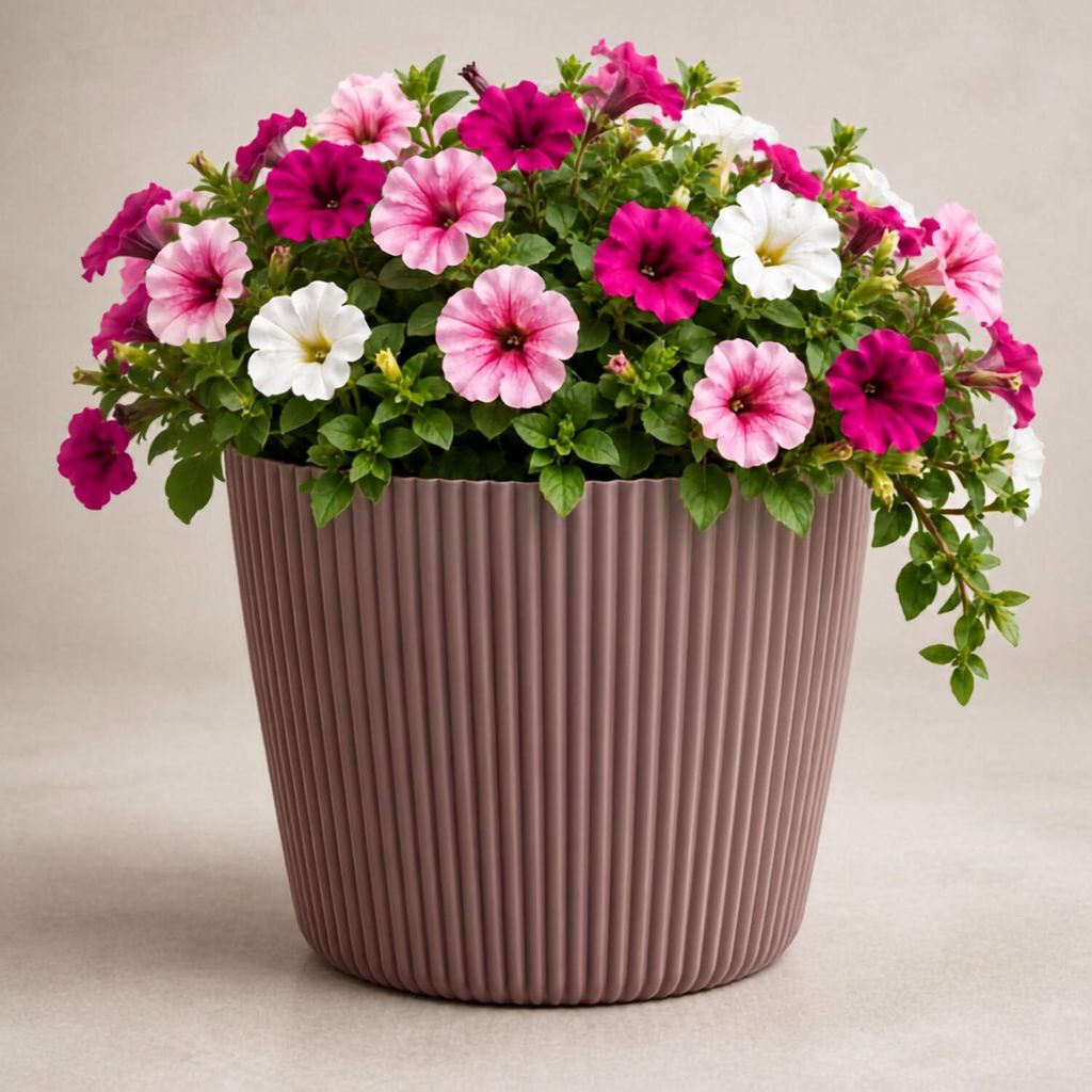 Prosperplast plantenpot Buckingham - terra bruin - diameter Productafbeelding 