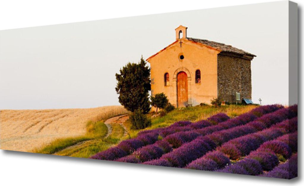 Tulup Leinwand-Bilder 125x50 Wandbild Canvas Kunstdruck Acker Landschaft