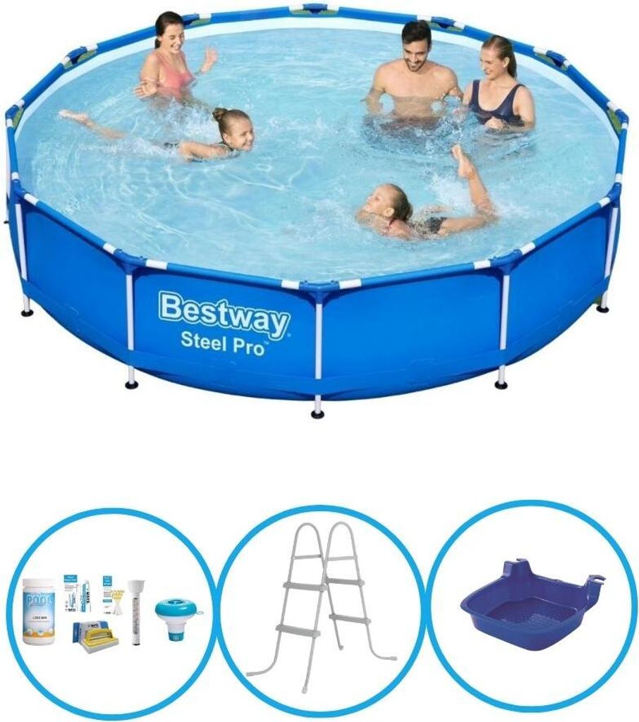 Bestway Pool Steel Pro - Mit Zubehör - 366x76 cm