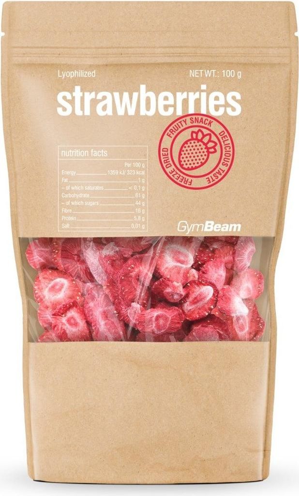 GymBeam - Gefriergetrocknete Erdbeeren 100 g