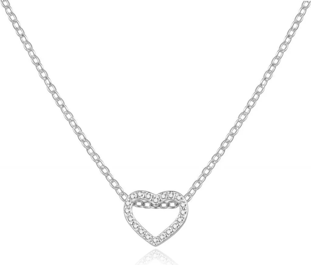 Collier en argent anti-noircissement hypoallergénique avec zircons