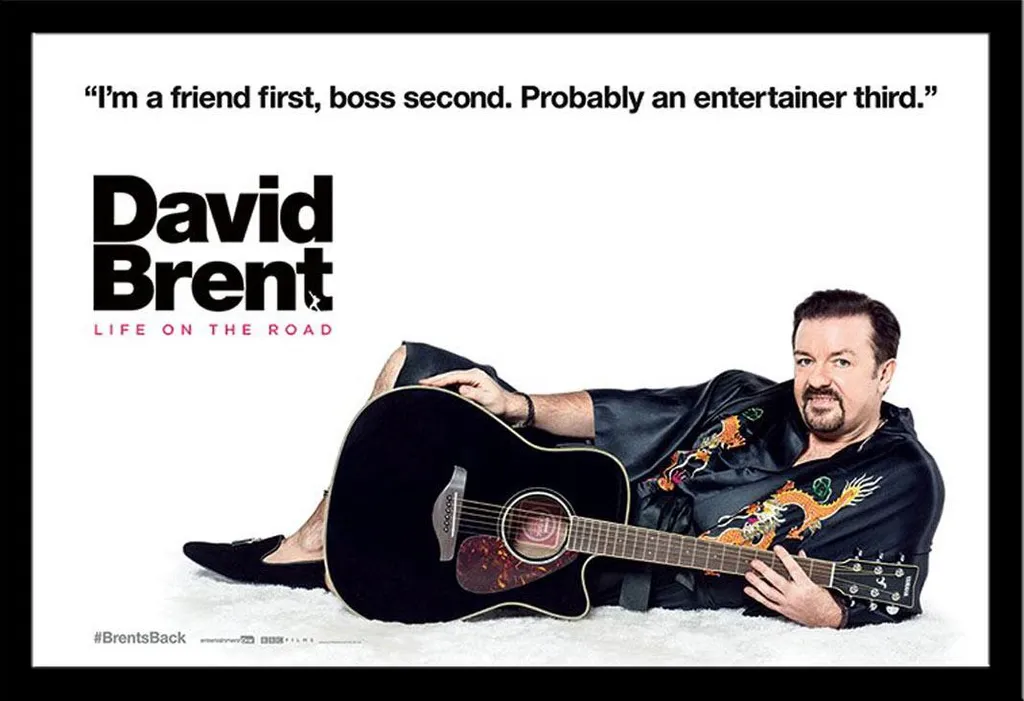 Poster David Brent avec cadre Shinsuke noir et vitre acrylique robuste
