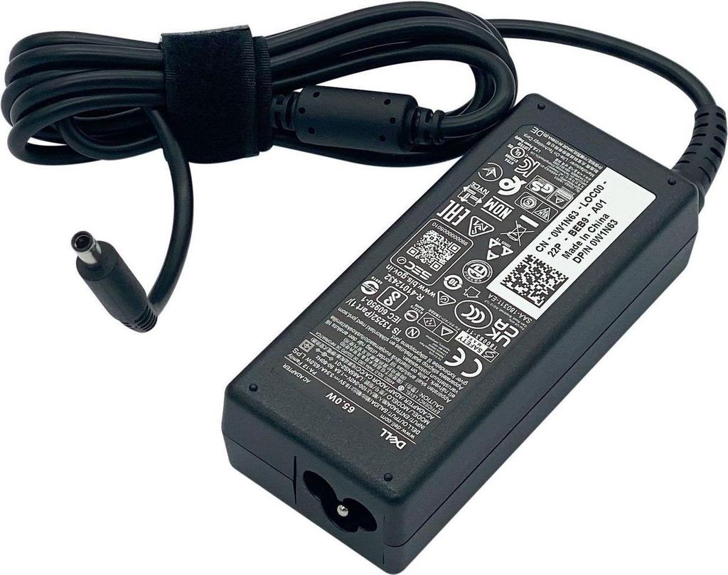 Dell AC Adapter, 65W, 19.5V, 3 (W1N63) Immagine del prodotto 