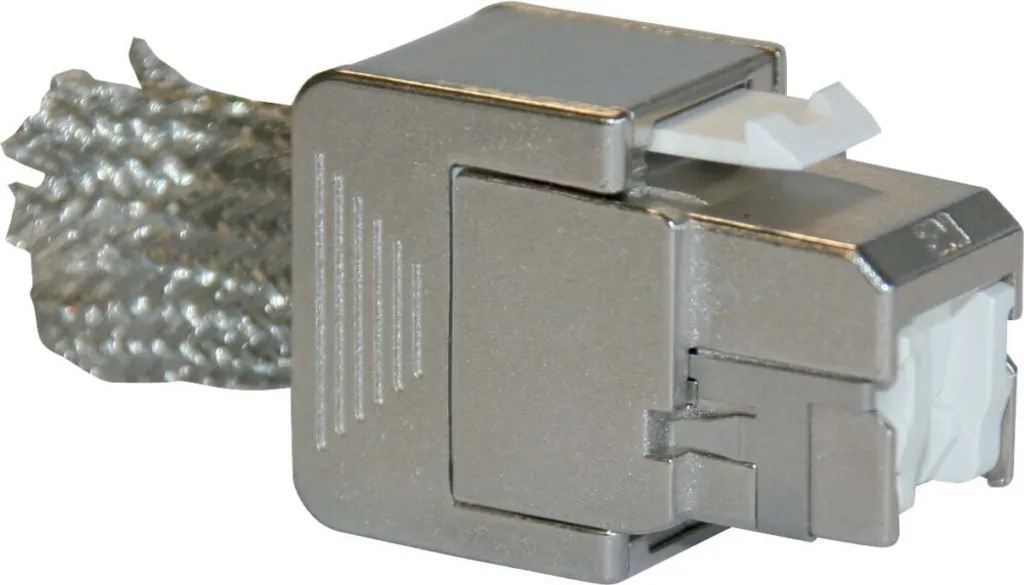 Lot 8 Connecteurs RJ45 Cat6A STP Blindés pour Réseau Ethernet Gigabit