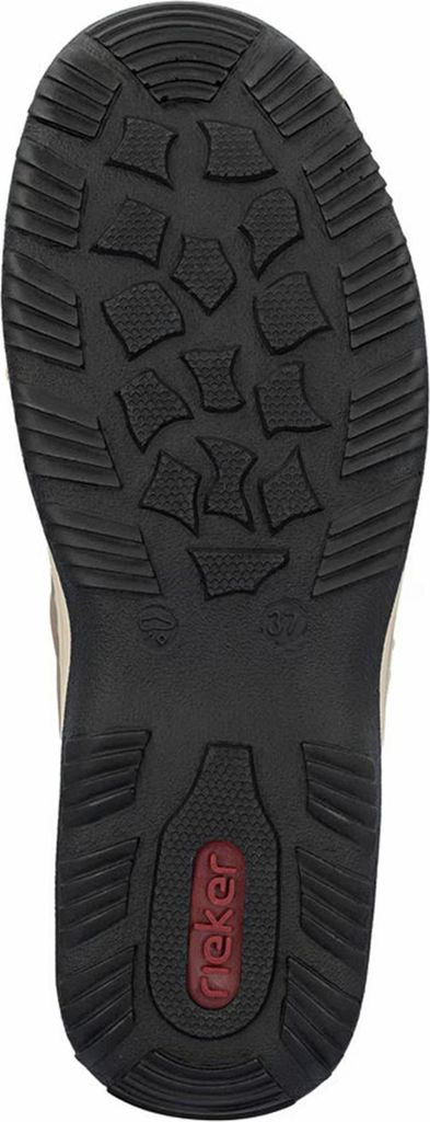 Rieker Damen Sneaker Low Slipper Halbschuh mit Wechselsohle und Gummizug L0551, Größe:39 EU, Farbe:Braun