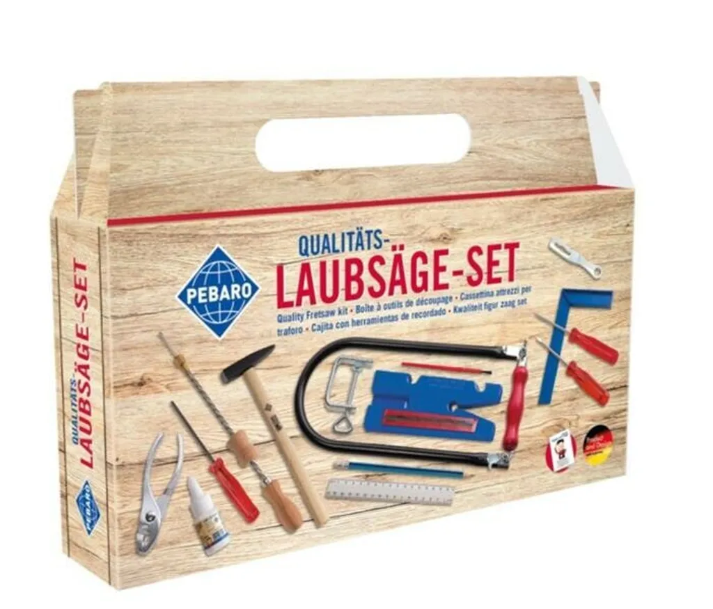 Set de scie à chantourner 22 pces - Lames haute résistance et cadre acier