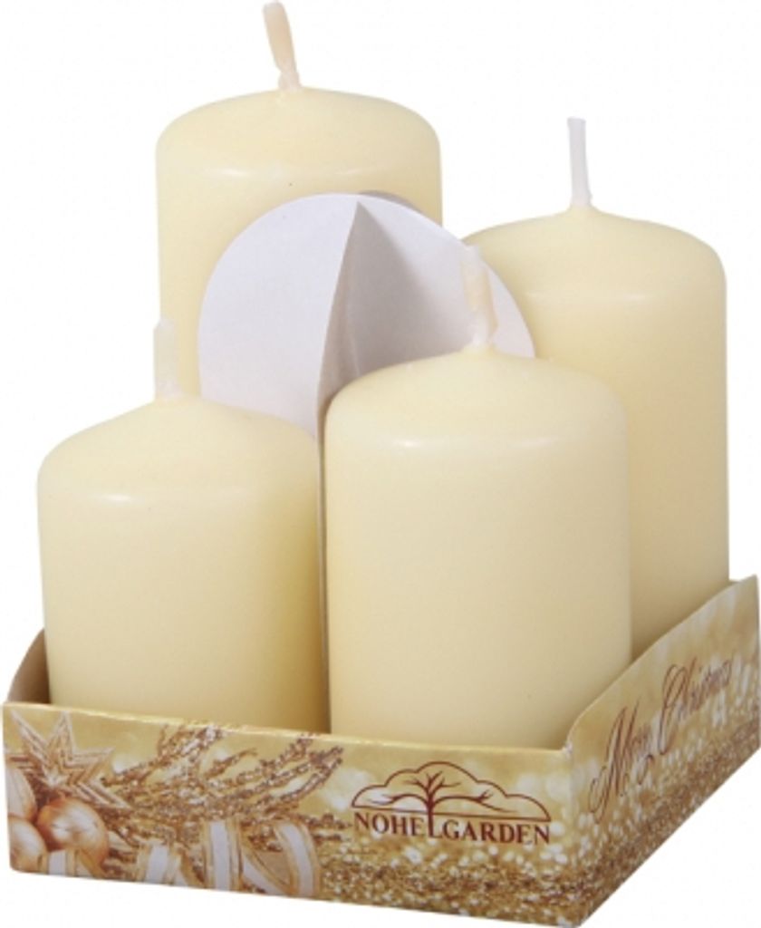Svíčky adventní STUPŇOVITÉ matné d4x6/7/8/9cm 4ks Obrázek produktu 