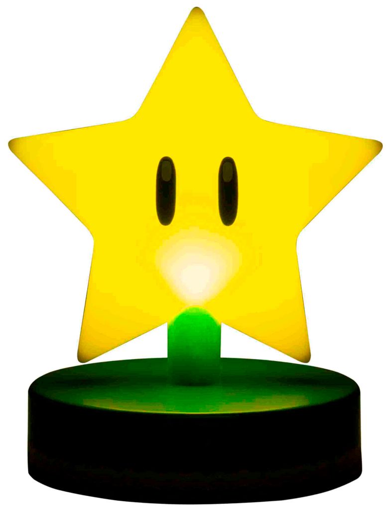 Paladone Nachttischlampe Super Maio Stern gelb Zdjęcie produktu 