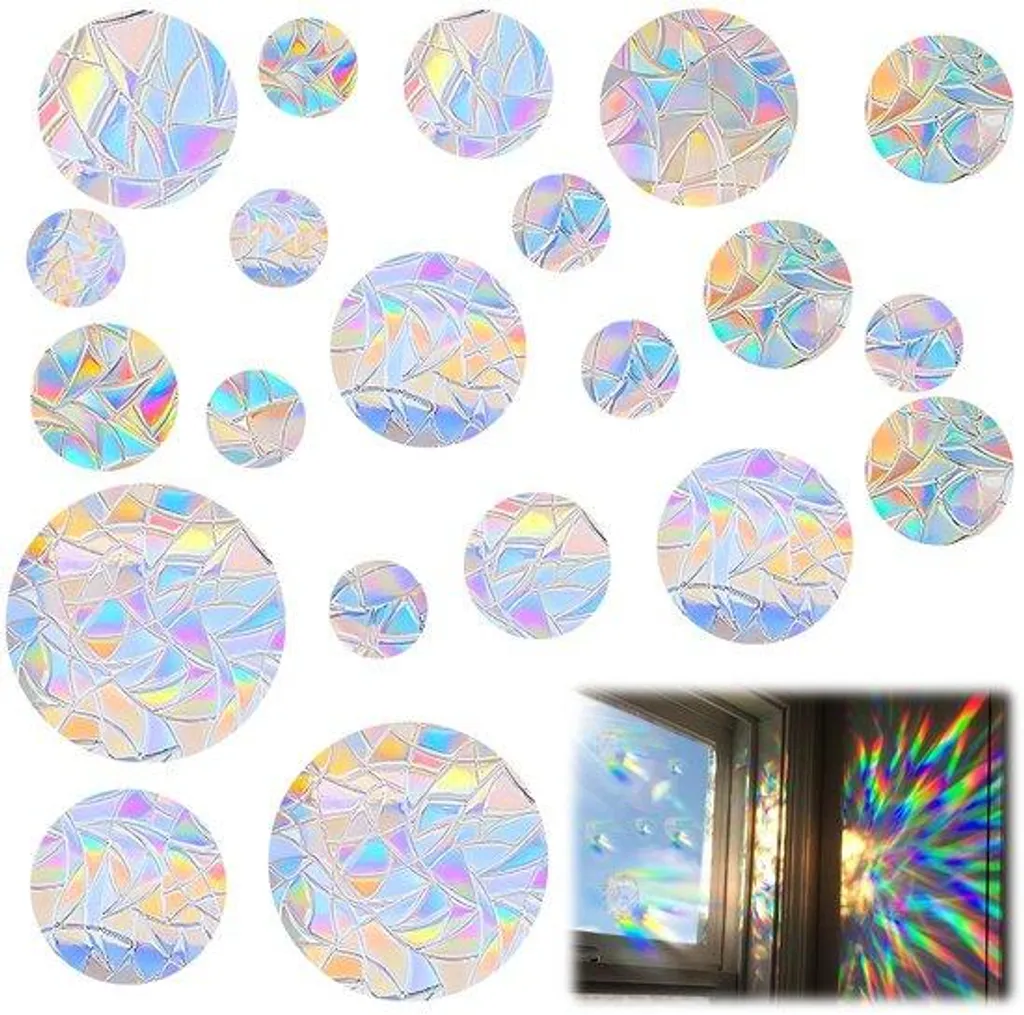 Stickers Anti-Collision Oiseaux : Lot de 52 Pastilles Rondes Prismar