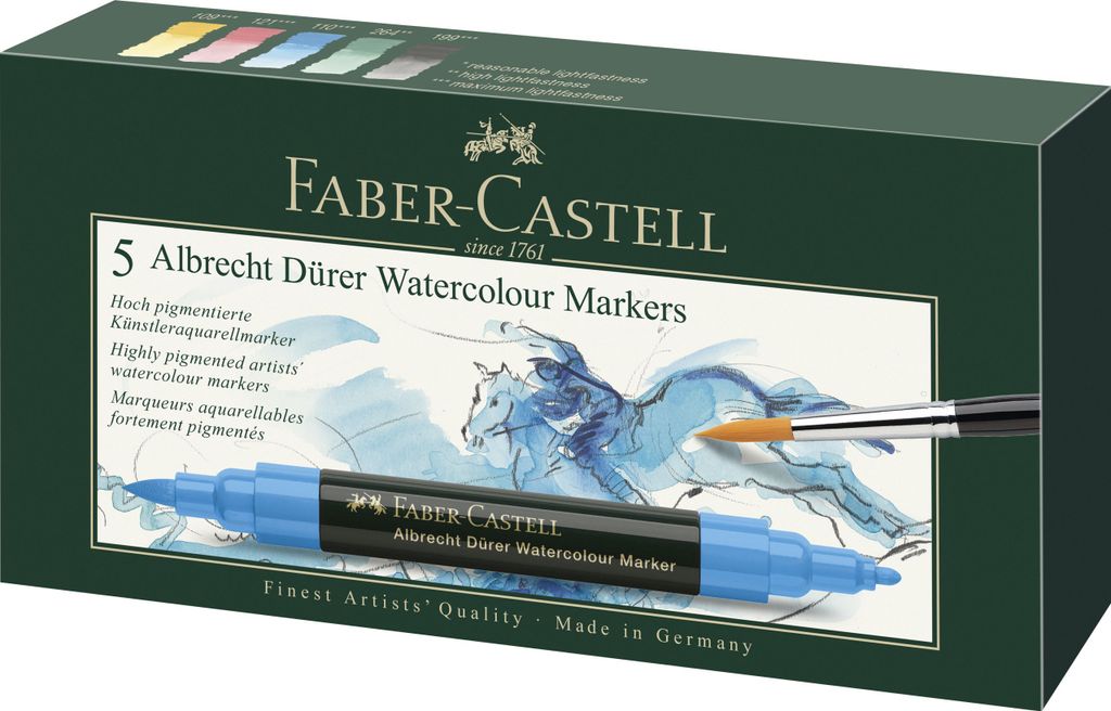 FABER-CASTELL Aquarellmarker Albrecht Dürer 5er Etui