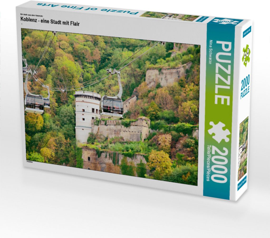 CALVENDO Puzzle Ein Motiv aus dem Kalender Koblenz - eine Stadt mit Flair 2000 Teile Puzzle quer | 2000 Teile Lege-Größe 90x67cm Foto-Puzzle für...