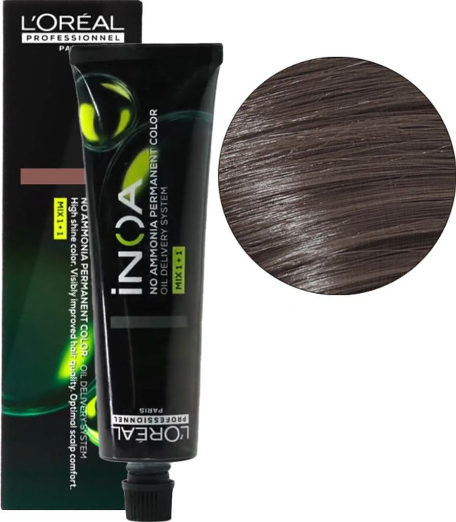 L'oréal Professionneli NOA 5.8 | ammoniakfreies permanentes Haarfärbemittel - Farbe 5.8 helles Mokkabraun 60g